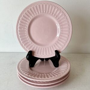 Set Of 4 Retired Rare Coventry pink by JCPenney 7” salad/ Dessert‎ plates